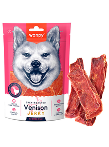 Wanpy Venison Jerky ВАНПІ В’ЯЛЕНА ОЛЕНИНА З КАЧКОЮ СЛАЙСИ лакомство для собак