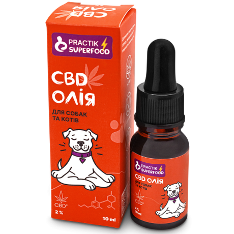 Practik Cbd 2% Олія Для Собак І Котів, 10 Мл Фото Від Dog.Com.Ua