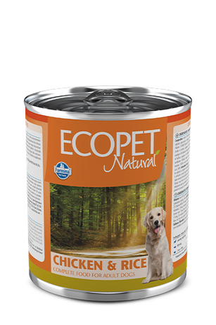 Влажный корм для собак Farmina ECOPET NATURAL DOG CHICKEN & RICE с курицей