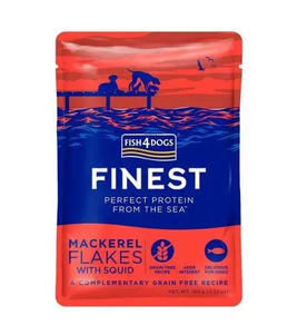 Fish4Dogs Finest Натуральний Вологий Корм Для Собак (Шматочки Скумбрії З Кальмаром В Бульйоні) Фото Зоомагазину Dog.Com.Ua