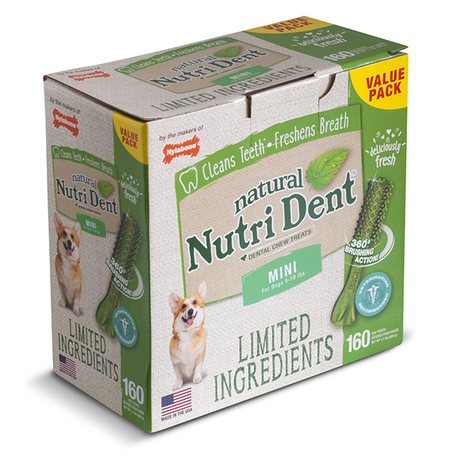 Nylabone Nutri Dent Natural натуральні жувальні ласощі для чищення зубів для собак (з люцерною)