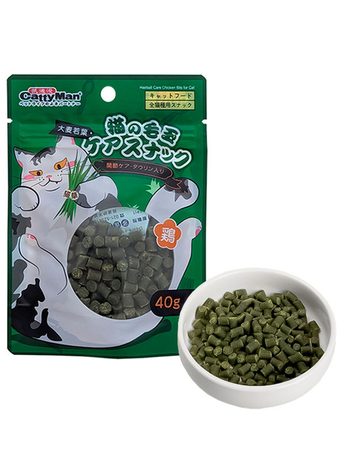 Cattyman Hairball Care Chicken Bits Кеттімен Курка Виведення Шерсті Шматочки Функціональні Ласощі Для Котів Фото Від Dog.Com.Ua
