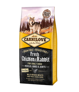 Сухий корм Carnilove Dog Fresh Adult Chicken & Rabbit для дорослих собак всіх порід (курка і кролик)