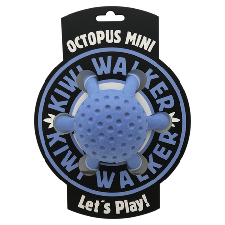 Іграшка для собак Kiwi Walker «Восьминіг» блакитний, 13 см