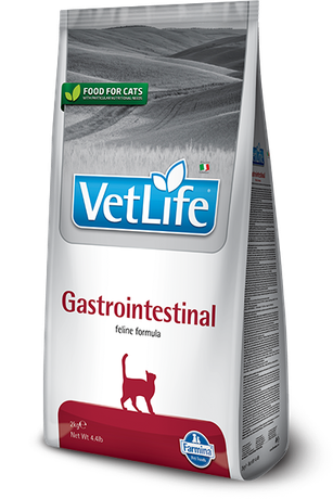 Сухий лікувальний корм для кішок Farmina Vet Life Gastrointestinal при захворюванні ШКТ