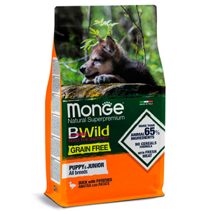 Monge Dog Bwild Grain Free Puppy&Junior Беззерновий Корм Для Цуценят (Качка) Фото Зоомагазину Dog.Com.Ua