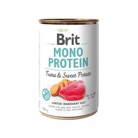 Brit Mono Protein Dog вологий корм для собак з чутливим травленням (тунець та батат)