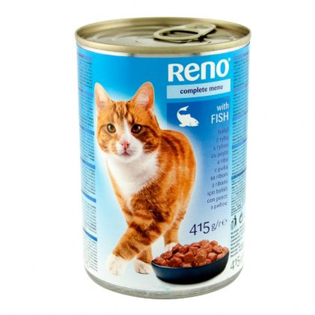 Reno Complete Menu Fish Консерви З М'Ясом Риби В Желе Для Дорослих Кішок Фото Від Dog.Com.Ua