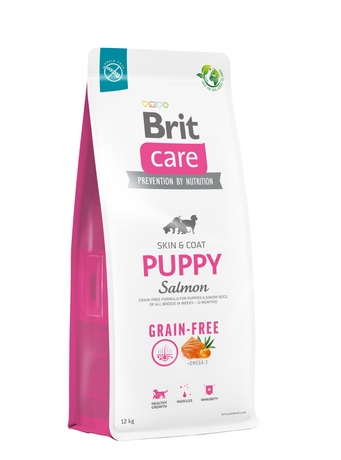 Сухий корм Brit Care Dog Grain-free Puppy Salmon для цуценят усіх порід (лосось і картопля)