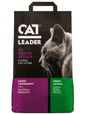 Cat Leader Classic 2Xodour Attack Fresh Кет Лідер Класік Подвійна Свіжість Суперпоглинальний Наповнювач У Котячий Туалет Фото Від Dog.Com.Ua