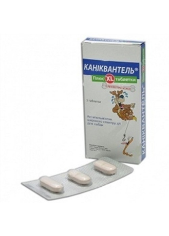 Каніквантель Плюс XL таблетка від глистів для собак великих порід зі смаком м'яса