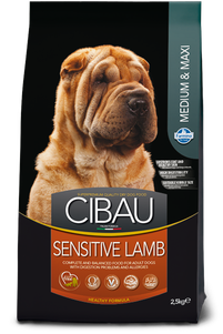 Сухой корм Farmina (Фармина) CIBAU SENSITIVE LAMB MEDIUM/MAXI для взрослых собак средних и крупных пород с чувствительным пищеварением (ягненок)