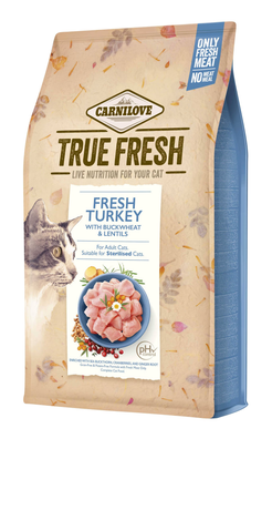 Carnilove True Fresh Cat Turkey для дорослих та стерилізованих котів (індичка)