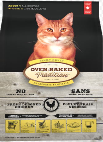 Oven-Baked Tradition сухий корм для дорослих кішок зі свіжого м’яса курки