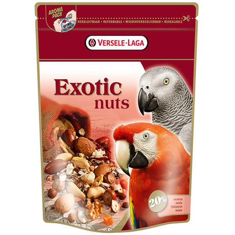 Versele-Laga Prestige Premium Parrots Exotic Nuts Mix ЭКЗОТИЧЕСКИЕ ОРЕХИ зерновая смесь с цельными орехами корм для крупных попугаев