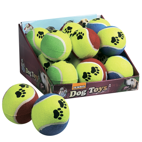 Flamingo Tennisball Fluo ФЛАМІНГО іграшка для собак, м'яч теніс, гума