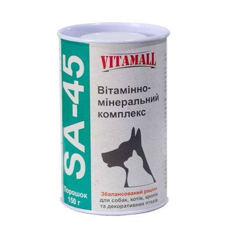 VitamAll SА-45 Збалансована добавка із суміші вітамінів та мінералів, 150г