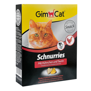 Вітаміни GimCat для котів ГімКет Шнуріс з куркою і таурином таблетки 420 г