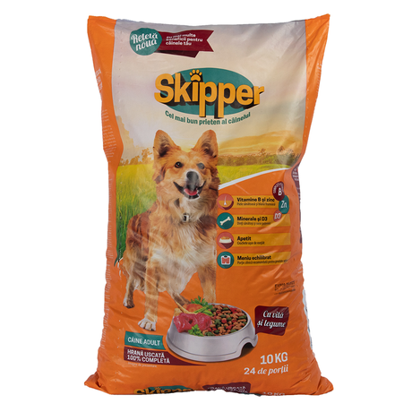 Сухий корм для собак SKIPPER для дорослих собак усіх порід (яловичина та овочі)