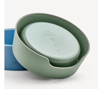 Beco Pets Steady Bowls Миска зі 100% переробленого пластику для собак зелена