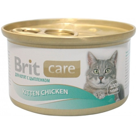 Brit Care Консерва с куриным филе и рисом для котят