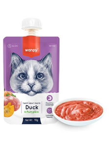 Wanpy Duck & Pumkin Ванпи Крем-Суп Утка С Тыквой Жидкий Корм Для Котов Фото Зоомагазина Dog.Com.Ua