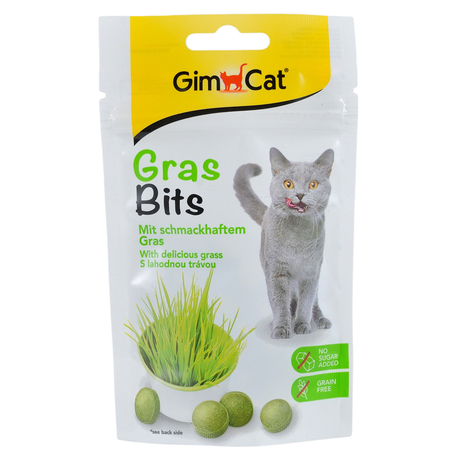 Ласощі GimCat для котів ГімКет ГрасБітс таблетки 40 г