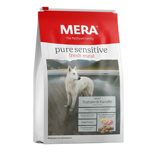 Сухой корм MERA pure sensitive Truthahn & Kartoffel для взрослых собак всех пород, беззерновой (индейка и картофель)