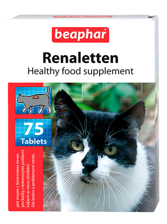 Beaphar Renaletten дієтична харчова добавка для котів з проблемами нирок