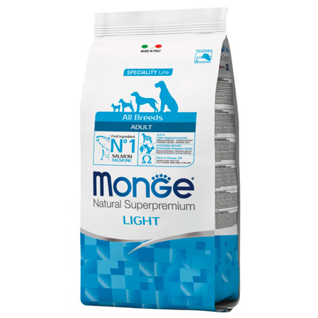 Monge Dog All Breeds Adult Light Сбалансированный Корм Для Взрослых Собак Склонных К Ожирению Фото От Dog.Com.Ua