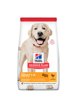 Сухой корм Hill's SP Canine Adult Light Large Breed для крупных малоактивных пород собак (курица)