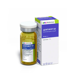 Biotestlab Цефтифур-50 Антибактеріальний Препарат Фото Зоомагазину Dog.Com.Ua