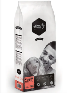 Сухий корм Amity Salmon & Rice гіпоалергенний корм для дорослих собак всіх порід (лосось)