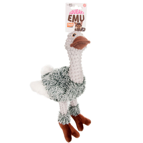 Flamingo EMU PLUSH эму страус мягкая игрушка для собак, плюш