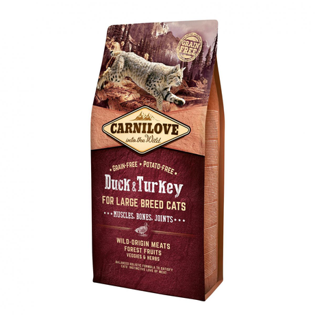Carnilove Cat Duck & Turkey Large Breed для кішок великих порід (качка та індичка)