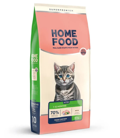 Home Food Kitten Fresh Chicken Сухий Корм Для Кошенят З Куркою Фото Від Dog.Com.Ua