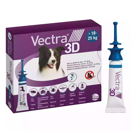 VECTRA 3D (Вектра 3Д) краплі від бліх та кліщів та комарів для собак вагою 10-25 кг
