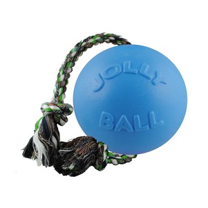 Jolly Pets м'яч із канатом для різних видів ігор для собак ROMP-N-ROLL середня