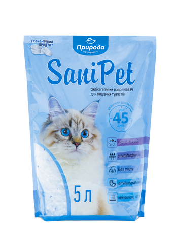 Природа Sani Pet Наповнювач Силікагелевий, 5L Фото Від Dog.Com.Ua
