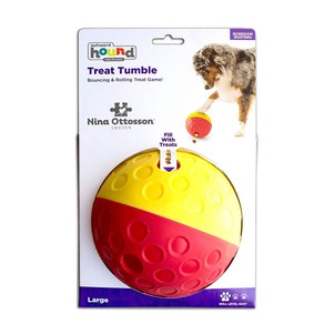 Nina Ottosson Treat Tumble Large интерактивная игрушка для собак, мяч для лакомств большой (1-ый уровень сложности)