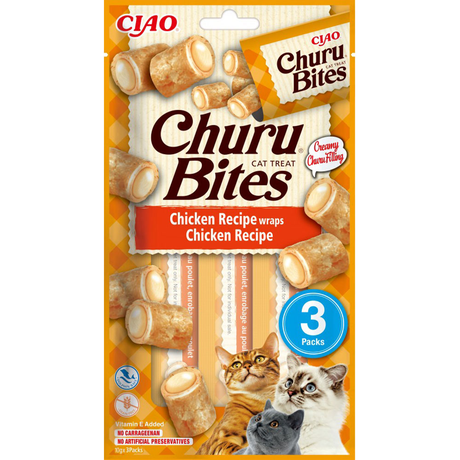 Inaba Churu Bites Лакомство Для Кошек, С Курицей 3*10 Г Фото От Dog.Com.Ua