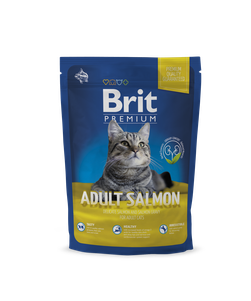 Brit Premium Cat Adult Salmon сухий корм для дорослих кішок (лосось)