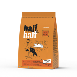 Half&Half корм сухой для стерилизованных кошек с говядиной