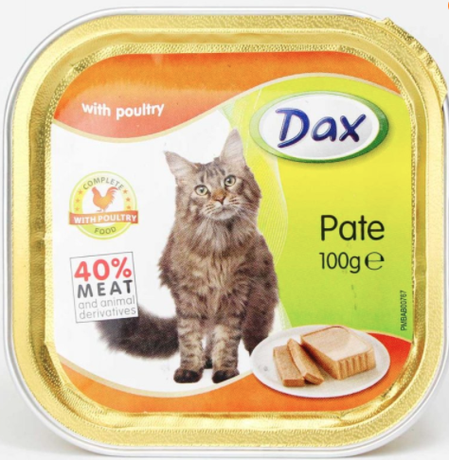Dax Паштет Дакс З Куркою Для Кішок Фото Від Dog.Com.Ua
