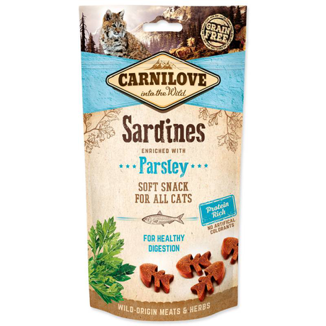 Ласощі Carnilove Cat Semi Moist Snack сардина, петрушка д/кішок, 50g