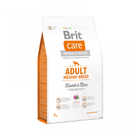 Сухий корм Brit Care (Бріт Кеа) Adult Medium Breed Lamb & Rice для собак середніх порід (ягня і рис)