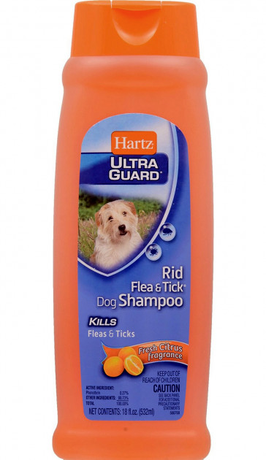 Hartz Ultra Guard Rid Flea & Tick Dog Shampoo, Fresh Citrus Шампунь для собак от блох и клещей с ароматом свежего цитруса