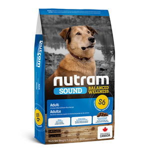 Сухий корм Nutram S6 Adult Dog для дорослих собак всіх порід (курка і рис)