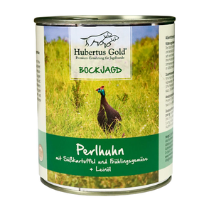 Hubertus Gold Консерва для собак с цесаркой, картошкой, овощами и льняным маслом, 800 г