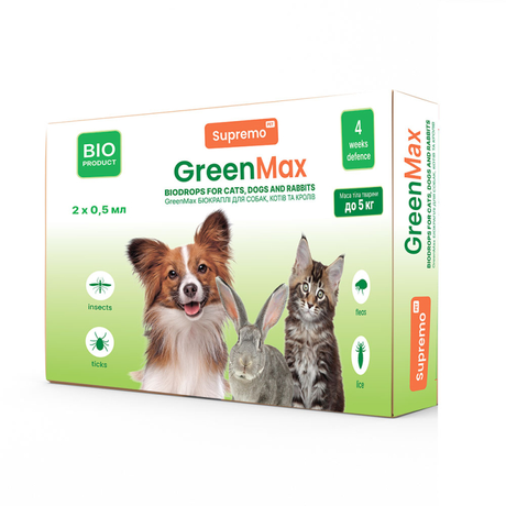 Greenmax Біо Краплі Проти Бліх Та Кліщів Для Собак Фото Від Dog.Com.Ua